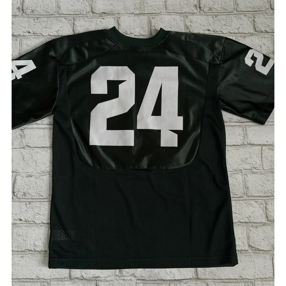 Michigan State Spartans #24 Green Youth Size‎ M College Football Jersey